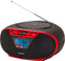 Aiwa BBTU-400RD - Portable Radio/DAB(+)/CD Speler - FM-Radio Klok Sleeptimer Zoemer alarm - Rood