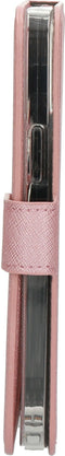 Mobiparts iPhone 12/12 Pro - Wallet Case - Saffiano motief - Roze