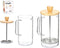 Theepot 600 ml Natuurlijk Bamboe Borosilicaatglas
