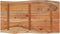 vidaXL - Tafelblad - rechthoekig - natuurlijke - rand - 70x40x2,5 - cm - acaciahout