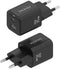 Aisens ASCH-35W2P025-BK - Oplader - 35W USB type-C Power Delivery 2.0/3.0 Quick Charge 3.0/4.0 - Zwart