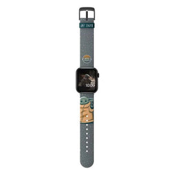 Star Wars - The Mandalorian - Smartwatch-polband - Siliconen - Grijs