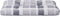 vidaXL - Palletkussen - ruitpatroon - 80x40x12 - cm - stof - ruitpatroon - grijs