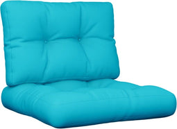 vidaXL - Palletkussens - 2 - st - stof - turquoise