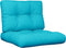 vidaXL - Palletkussens - 2 - st - stof - turquoise