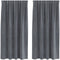 vidaXL - Zwart-out - gordijnen - met - top - tape - 2 - stuks - Super - Lichtgrijs - fluweel
