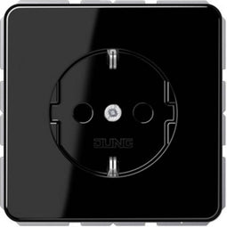 Jung CD1520SW Wandcontactdoos met randaarde Inzetstuk 1-voudig Zwart 1 stuk(s)