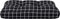 vidaXL - Palletkussen - ruitpatroon - 60x40x12 - cm - stof - zwart