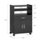 SoBuy FSB09-SCH - Buffetkast - Multifunctioneel met wielen - Zwart