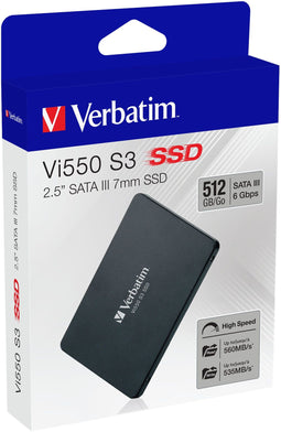 Verbatim Vi550 S3 - 512GB SSD 2.5 inch SATA 6 Gb/s - Leessnelheid 560 MB/s