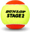 Dunlop Stage 2 - Tennisballen - Gasgevuld voor alle ondergronden - Geel/oranje (3 stuks)