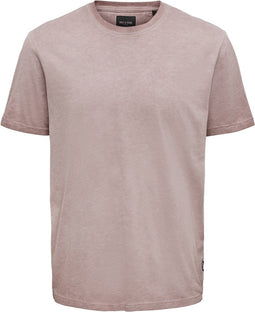 ONLY & SONS Millenium Life SS - Heren T-shirt - Effen - Washed look - Maat XS