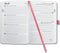 Sigel agenda 2024 - Jolie Beauty - A5 - hardcover - 7 dagen / 2 pagina's - bloom pink - SI-J4307