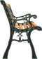 vidaXL - Tuinbank - 116 - cm - massief - vurenhout - en - staal