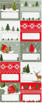 Benza Präsenta - Cadeaupapier - Kerstpapier 200 x 70 cm - 7 rollen incl. 20 naamlabels (7 stuks)
