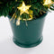 Luca Lighting Mercury Kunstkerstboom met Fibre Optic Verlichting - H60 x Ø30 cm - Groen