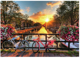 Ravensburger 120006626 - Puzzel 1000 stukjes - Fietsen in Amsterdam - Stadsleven
