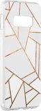 Hoesje Geschikt voor Samsung Galaxy S10e Hoesje Siliconen - Design Backcover siliconen - Meerkleurig / White Graphic