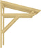 vidaXL - Deurluifel - 200x100x100 - cm - massief - grenenhout