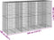 vidaXL - Schanskorf - 350x100x200 - cm - gegalvaniseerd - ijzer - zilverkleurig