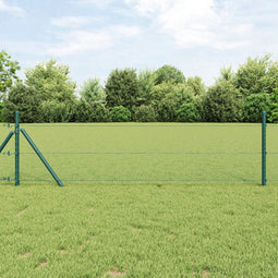 vidaXL - Hexagon - Hek - Groen - 0.4x25 - m - Staal