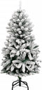 vidaXL - Kunstkerstboom - met - scharnieren - 150 - LED - en - kerstballen - 120 - cm