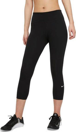 Nike One Capri Sportlegging - Dri-FIT - Zwart/Wit - Maat S