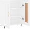 vidaXL - Dressoir - 69,5x34x90 - cm - bewerkt - hout - wit