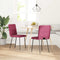 vidaXL - Eetkamerstoelen - 2 - st - fluweel - wijnrood