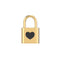 Chocli halsketting Liefdesslot 18k verguld