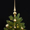 vidaXL - Kunstkerstboom - met - scharnieren - 300 - LED's - en - kerstballen - 270 - cm