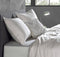 Zohome Kussensloop Satinado - Kussenhoes van 60x70 cm - Set van 2 stuks - 100% Katoen-Satijn - Off-White