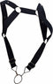 MOB EROTICWEAR - DNGEON ELASTIC BACK HARNESS WITH SINGLE T. RING