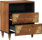 vidaXL - Nachtkastje - 50x33x60 - cm - Massief - Mango - Hout