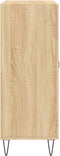 vidaXL - Dressoir - 69,5x34x90 - cm - bewerkt - hout - sonoma - eikenkleurig