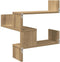 vidaXL - Hoekwandschappen - 2 - st - 40x40x49,5 - cm - hout - artisanaal - eiken