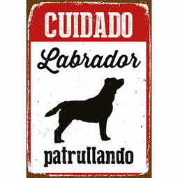 Decoratieve Plaat Labrador – Metaal – Uniek Honden Design