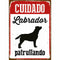 Decoratieve Plaat Labrador – Metaal – Uniek Honden Design