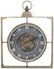 Muurklok Home ESPRIT Zwart Gouden Kristal Ijzer 60 x 9 x 80 cm