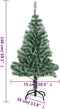 vidaXL - Kunstkerstboom - 150 - LED's - kerstballen - en - sneeuw - 150 - cm