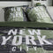 Beddengoedset - TODAY - JAVA - 2 personen - 240 x 220 cm - Katoen - New York print - Groen