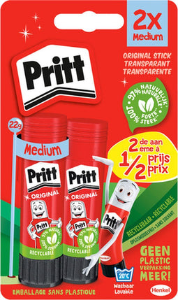 Lijmstift pritt stick original 22gr blister | 12 stuks