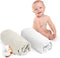 Hoeslaken 70x140 - 100% Oeko Tex Gecertificeerd Katoen - Set van 2 - Wit en Beige (2 stuks)
