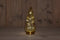 Anna's Collection - B.O.T. Tree Glass 10X23,5 cm Amber With Golden...