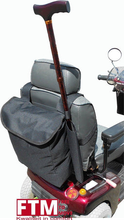 Rugleuningtas met stokhouder Scootmobiel