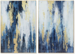 Schilderij DKD Home Decor 80 x 2,5 x 120 cm Abstract Modern (2 Stuks)