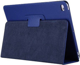 Lunso - Geschikt voor iPad 9.7 (2017/2018) / Pro 9.7 / Air / Air 2 - Stand flip sleepcover hoes - Donkerblauw