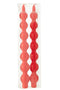 J-Line kaars Kalebas - rood - 5U - doos van 2