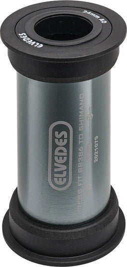Elvedes Trapasadapter PF BB386 - 86 mm - Aluminium - Zwart