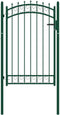 vidaXL - Poort - met - speerpunten - 100x150 - cm - staal - groen